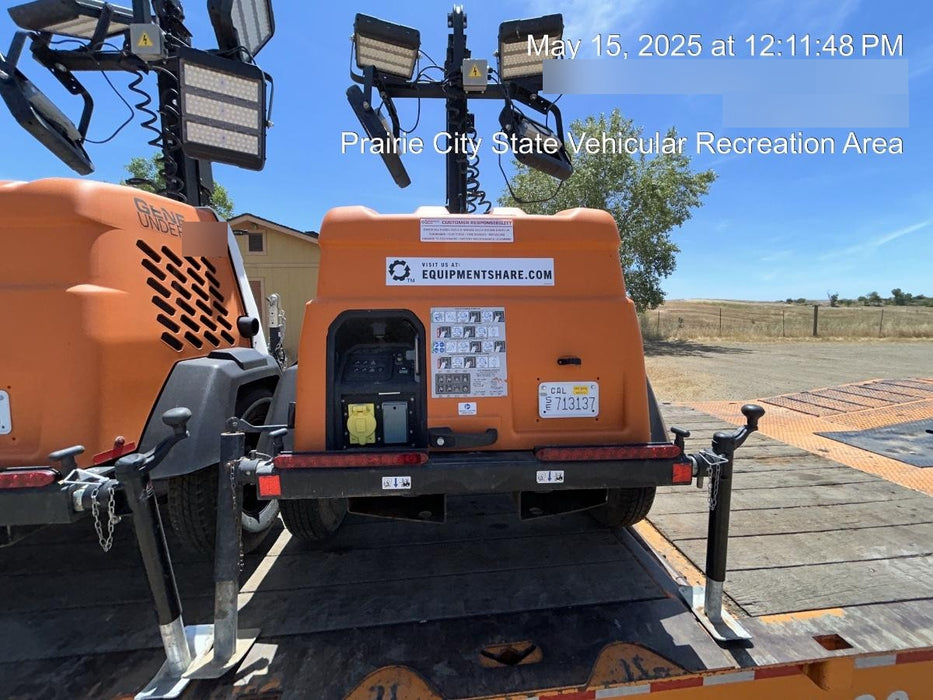 2023 Generac MLT2 Diesel, Flex Switch 120V Input, Powerzone Controller, (4) 320W LED Lights, 4kW Generator, 39.9 Gal Fuel Tank, 2" Ball, T3