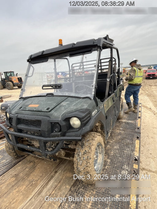 Kawasaki Mule PRO-DXT Standard Options, Backup Alarm, Beacon, Plastic Hard Top, Poly Windshield, Horn Kit