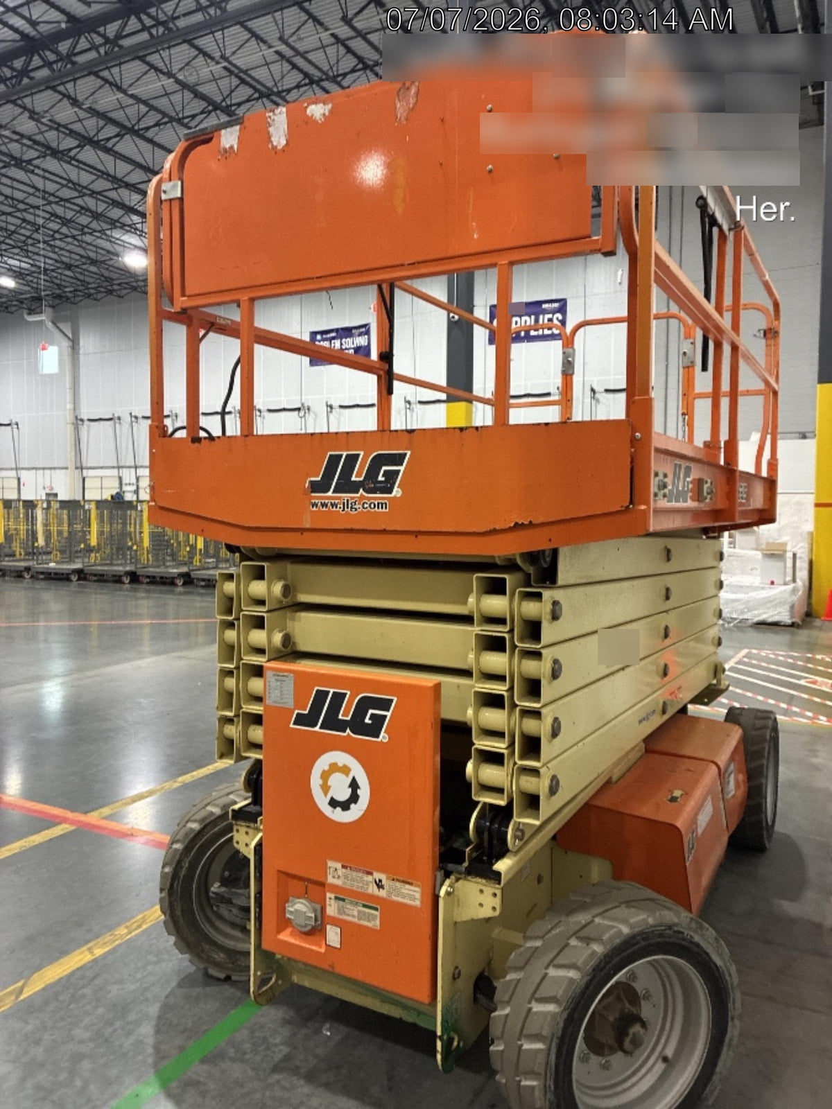 2019 JLG 4069LE Solid Non Marking Tires, Rotating Beacon