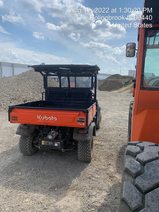 2022 Kubota RTV-X1140W-H Plastic Canopy, Windshield Acrylic Clear, LED Strobe Light, Wire Harness Kit, Back up Alarm