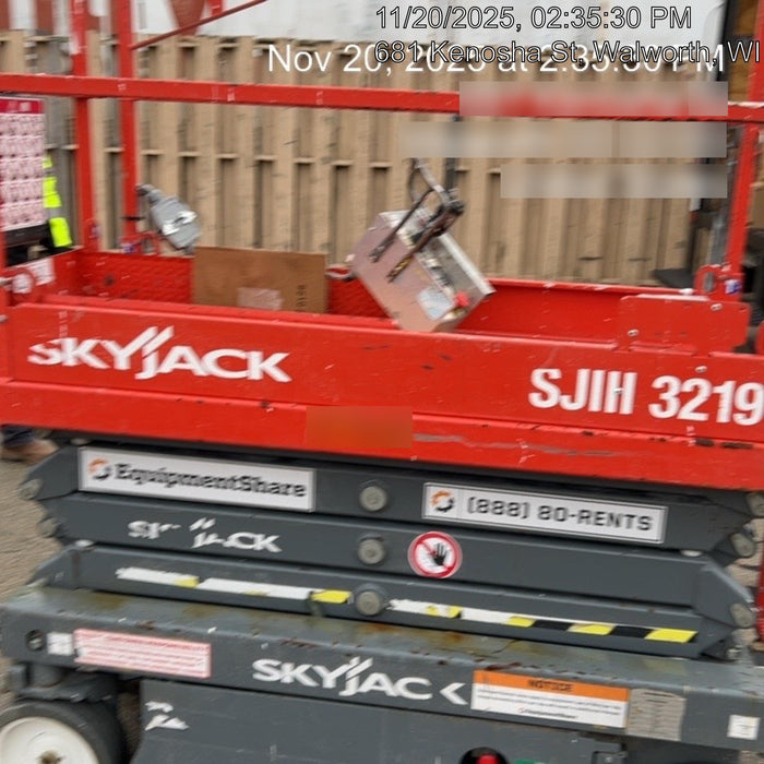 2018 Skyjack SJIII-3219 Standard Rental Specs