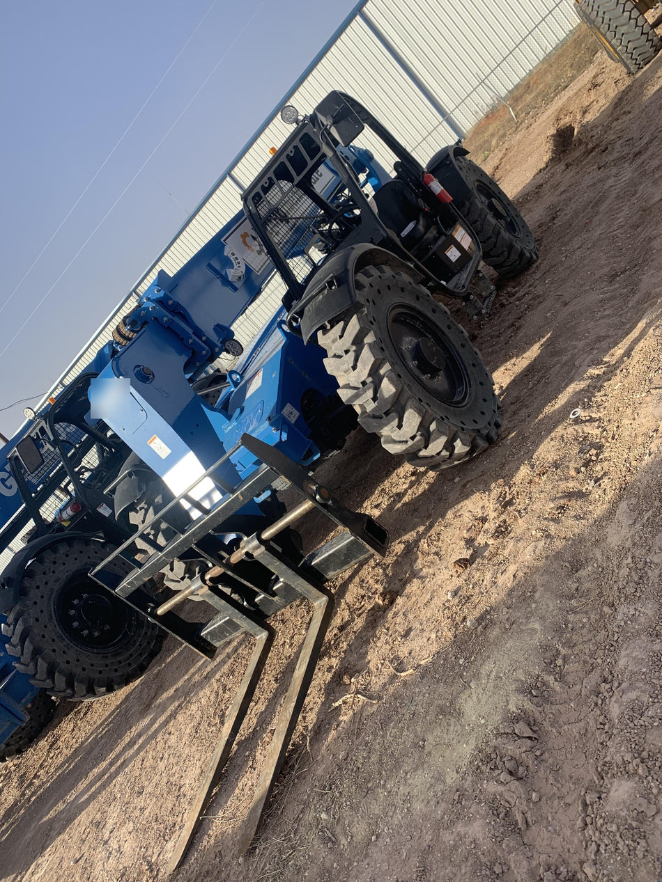 2019 Genie GTH-636 Canopy, Solid RT Tires, LED Work Lights, Beacon 60" QA Carriage, 48" Forks