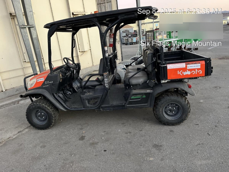 2022 Kubota RTV-X1140W-H Plastic Canopy, Windshield Acrylic Clear, LED Strobe Light, Wire Harness Kit, Back up Alarm