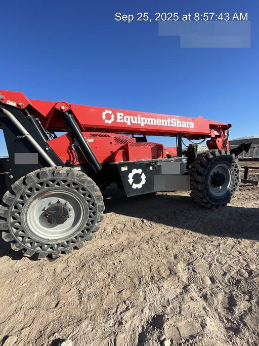 2019 Manitou MTA12042 Canopy, 120 HP , Solid Tires, Work Lights, Lift Hook, Auxiliary Hydraulics 66" Carriage and 60" Forks