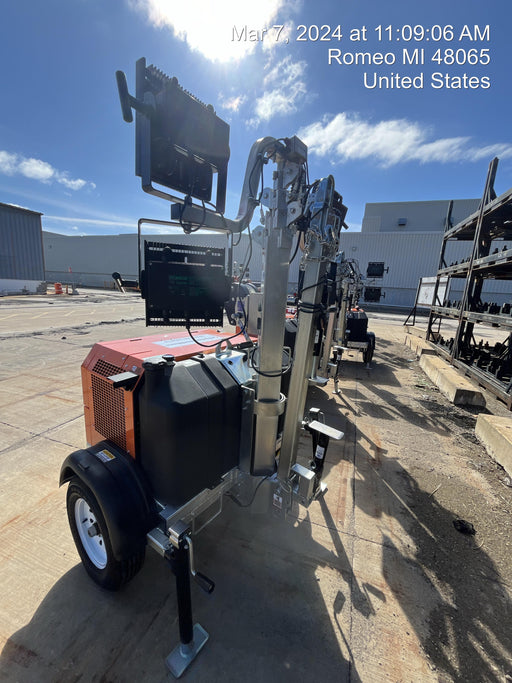 2024 Wanco WLTT-4MM4K Diesel, Deep Sea Controller, Shore Power Plug, Auto Start, (4) 350W LED Floodlights, 4kW Generator, 60 Gal Fuel Tank, 2" Ball, T3