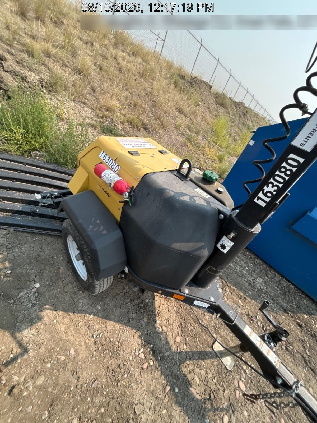 2021 Allmand NLV3GR (4) LED Light Fixture 350W, 23' Vertical Mast, 3kW Prime, Towable, Deep Sea L401, Leveling Jacks, Yanmar T4F 5.8hp