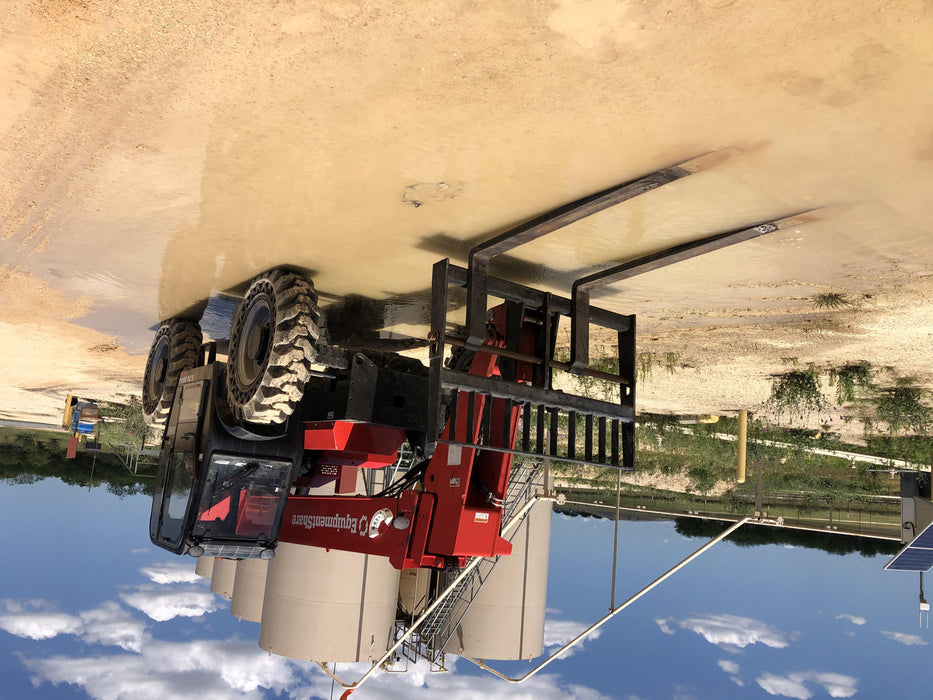 2019 Manitou MTA8044 74hp T4F, Cab/Heat/Air, Cab and Boom LED work lights, Auxiliary Hydraulics, Solid Tires, Amber strobe, Lift Hook 66" Carriage, 60" Forks