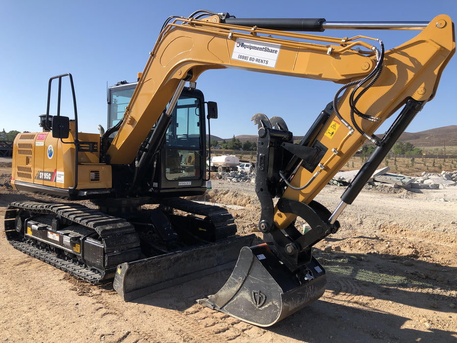 2020 Sany SY95C Cab, Hyd QC, Buckets: 12" , 24", 36" , Main Pin Hydraulic Thumb