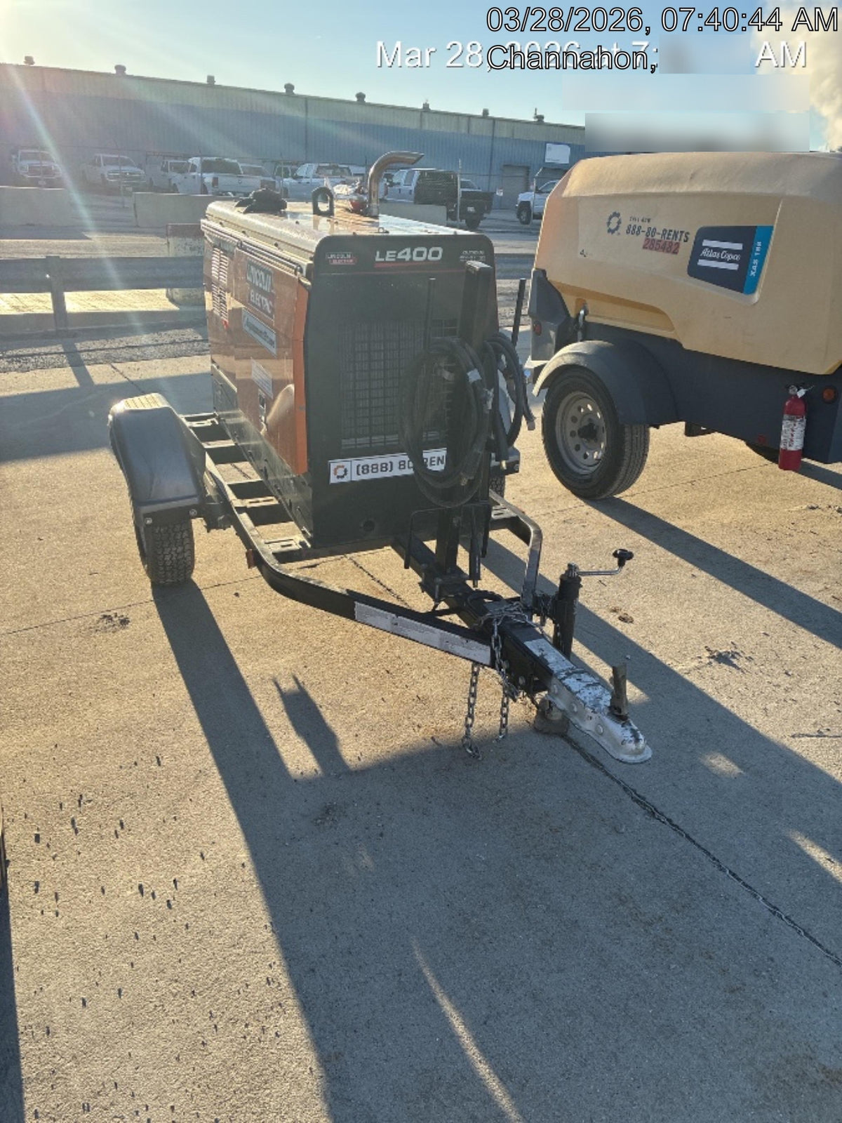 2022 Lincoln Electric LE400 Kubota V1505, Trlr, Cable Rack, Light Kit, ES Decals, T3
