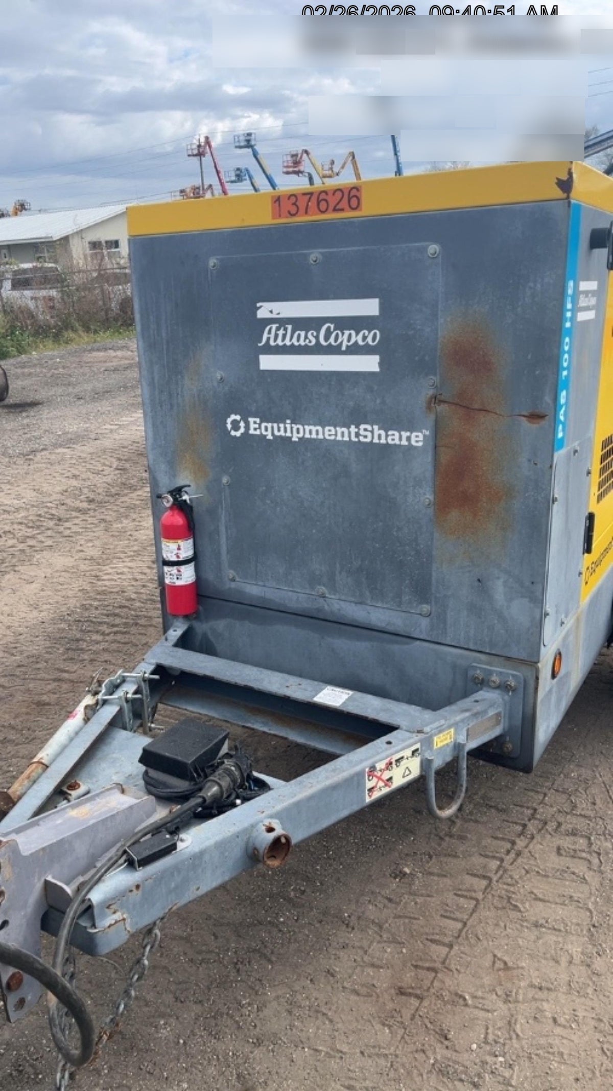 2021 ATLAS COPCO PAS 100 HF CS Enclosed