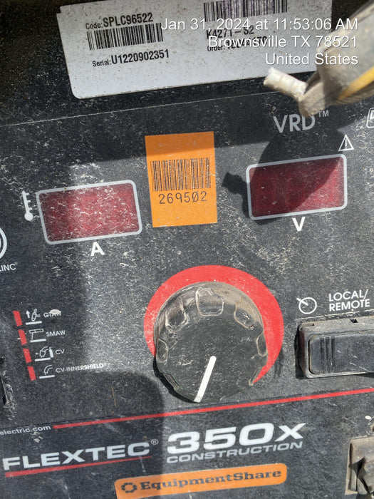 2022 LINCOLN ELECTRIC FLEXTEC 350X