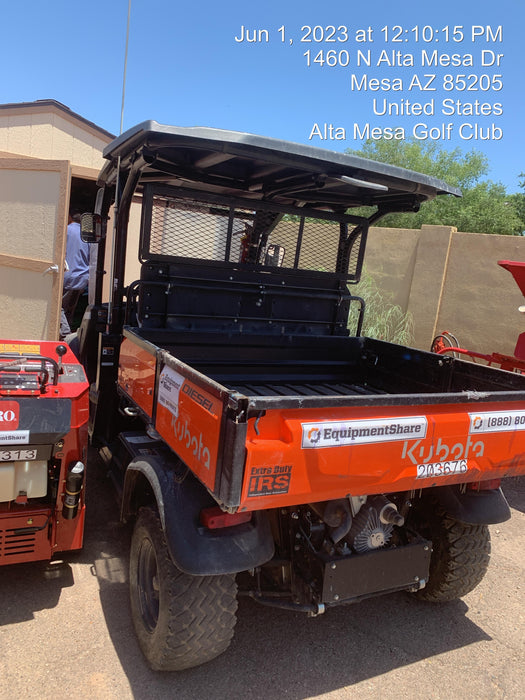 2022 Kubota RTV-X1140W-H Plastic Canopy, Windshield Acrylic Clear, LED Strobe Light, Wire Harness Kit, Back up Alarm