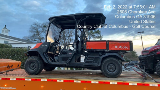 2021 Kubota RTV-X1140W-H Plastic Canopy, Windshield Acrylic Clear, LED Strobe Light, Wire Harness Kit, Back up Alarm