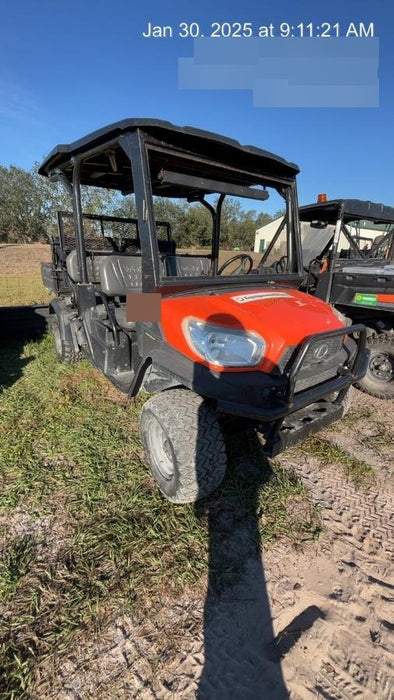 Kubota RTV-X1140W-H 4WD, LED Strobe, Windshield Acrylic Clear, Plastic Canopy, Wire Harness Kit, Backup Alarm