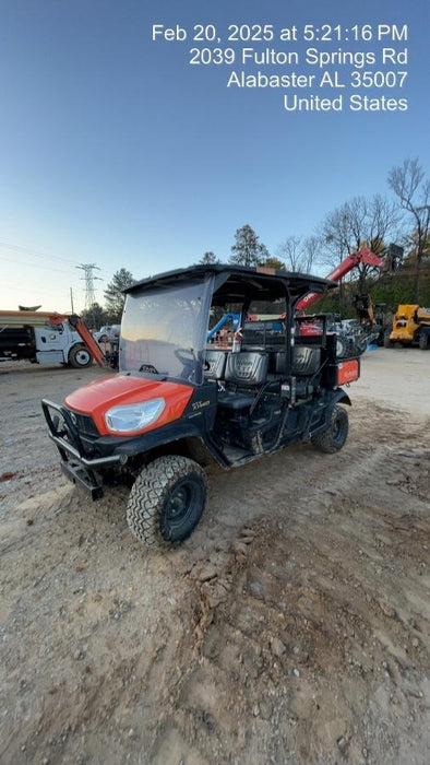 2023 Kubota RTV-X1140W-H 4WD, LED Strobe, Windshield Acrylic Clear, Plastic Canopy, Wire Harness Kit, Backup Alarm