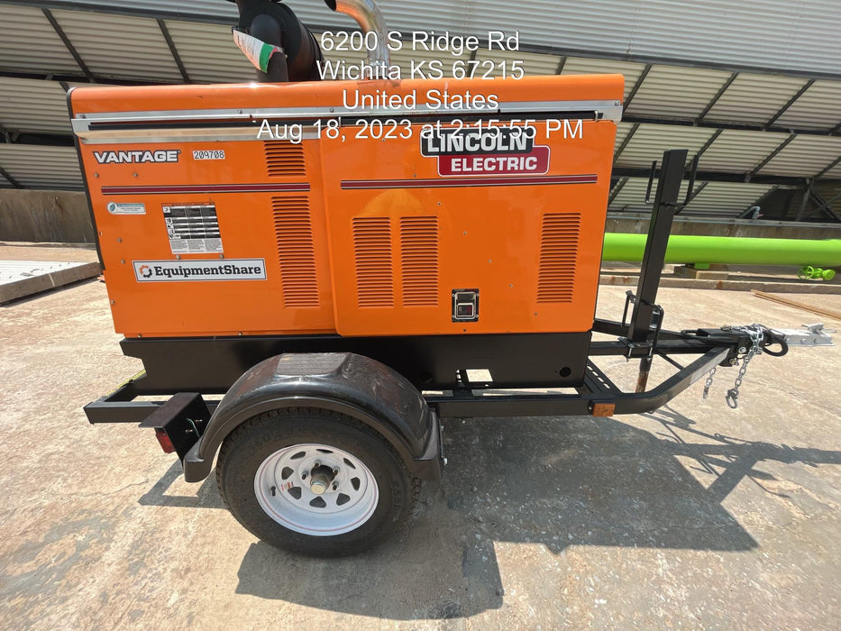 2021 Lincoln Electric Vantage 549X Ready Pak 3, ORANGE (includes trailer, cable rack, fender light kit)