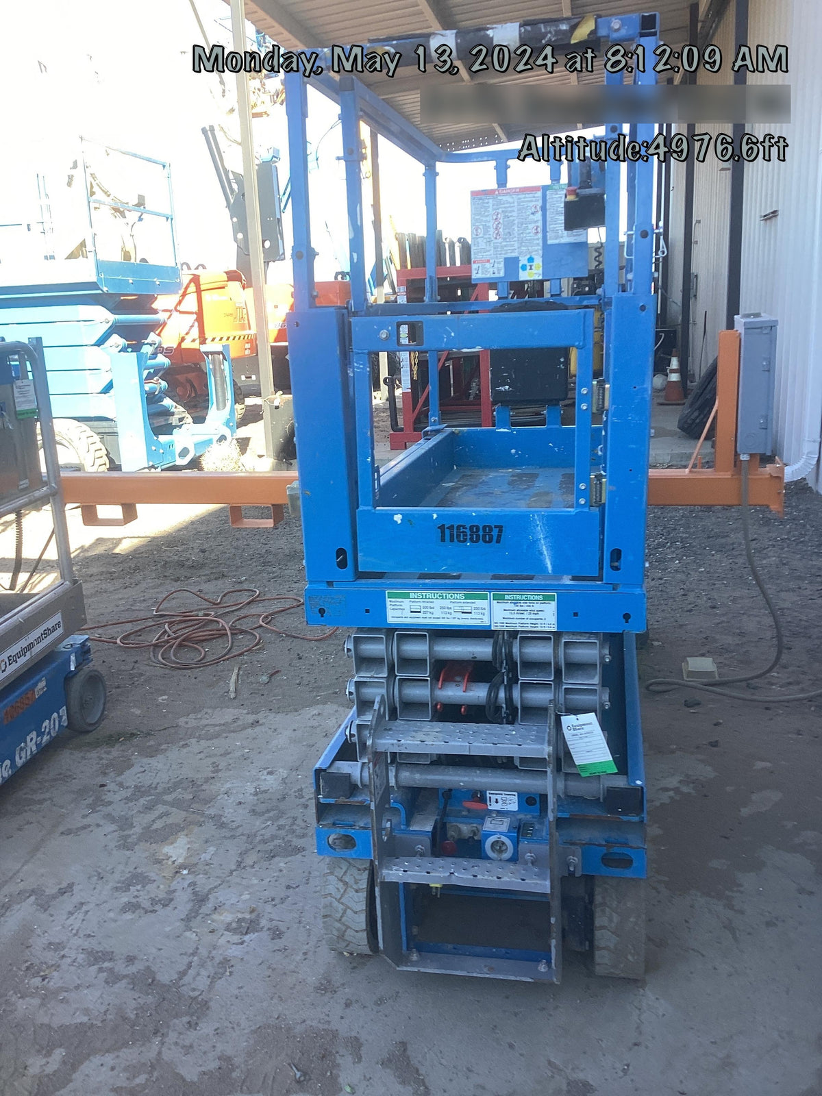 2020 Genie GS-1930 Solid Non Marking Tires, Beacon, Folding rails with half height swing gate