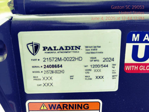 2025 PALADIN Sweepster SB72