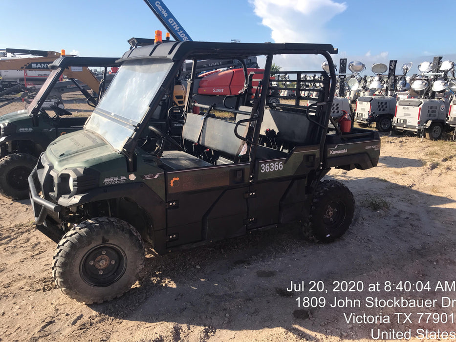 Kawasaki Mule PRO-DXT Movement Alarm, Beacon, Hard Top, ES Track Hardware