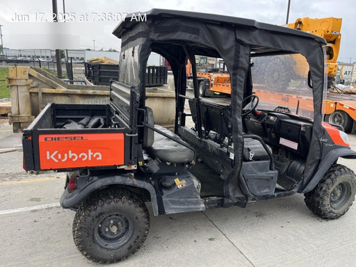 2022 Kubota RTV-X1140W-H Plastic Canopy, Windshield Acrylic Clear, LED Strobe Light, Wire Harness Kit, Back up Alarm