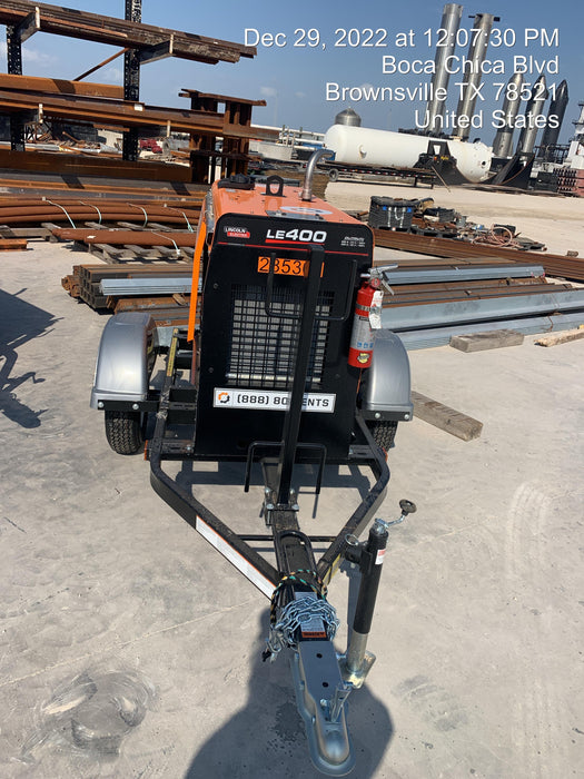 2022 Lincoln Electric LE400 Kubota V1505, Trlr, Cable Rack, Light Kit, ES Decals, T3