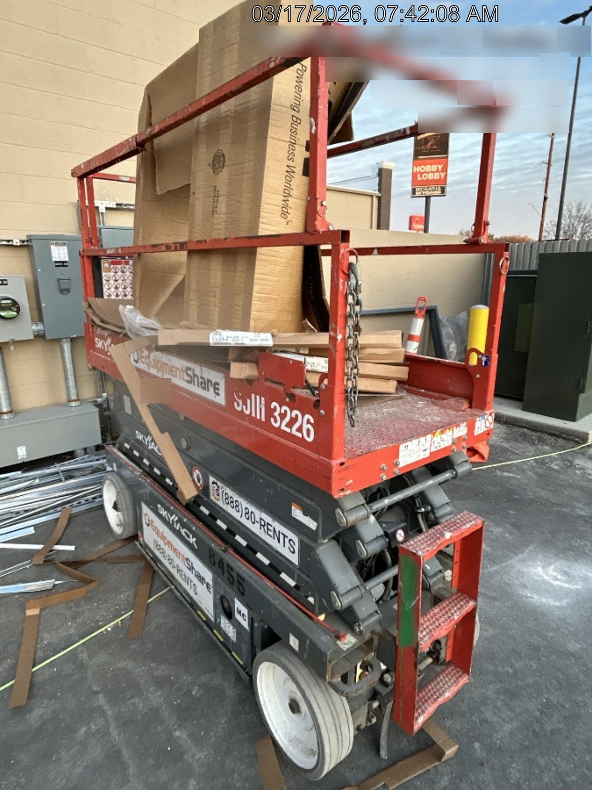 2018 Skyjack SJIII-3226 Skyjack SJIII3226 Scissor Lift w/Trojan Batteries