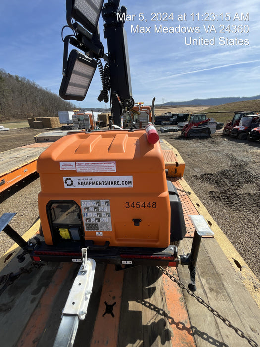 2023 Generac MLT2 Diesel, Flex Switch 120V Input, Powerzone Controller, 
(4) 320W LED Lights, 4kW Generator, 39.9 Gal Fuel Tank, 2" Ball, T3