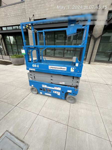 2020 Genie GS-1930 Solid Non Marking Tires, Beacon, Folding rails with half height swing gate, Telematics