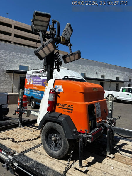 2024 Generac MLT2 Diesel, Flex Switch 120V Input, Powerzone Controller, 
(4) 320W LED Lights, 4kW Generator, 39.9 Gal Fuel Tank, 2" Ball, T3