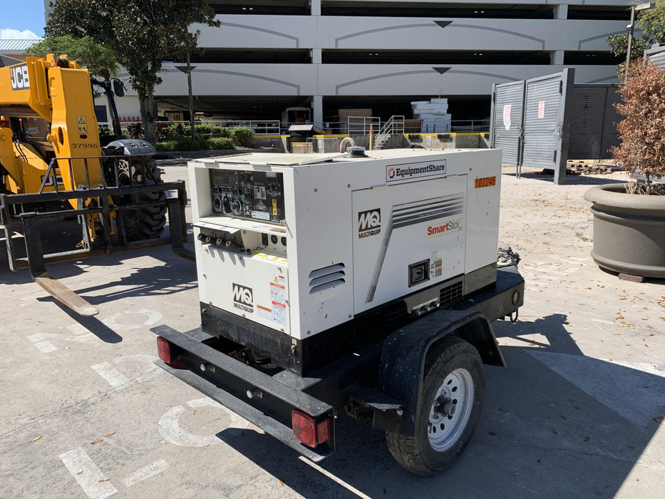 2020 Multiquip DLW400ESA4 400 amp Welder, 14kW, 120/240V, T4F Kubota, Trailer
