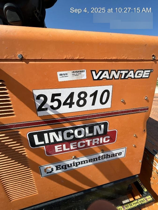 2022 Lincoln Electric Vantage 549X Crosslink Technology, Trailer Mounted