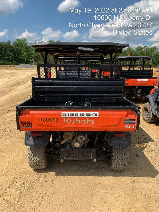 2021 Kubota RTV-X1140W-H Plastic Canopy, Windshield Acrylic Clear, LED Strobe Light, Wire Harness Kit, Back up Alarm