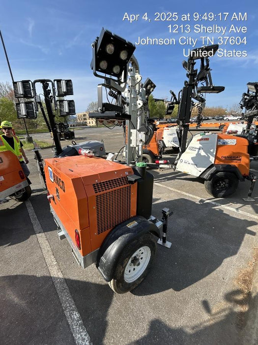 2025 Wanco WLTT-4MM4K Diesel, Mitsubishi L2E, 9.0HP @1800 rpm, Deep Sea Controller, Shore Power Plug, Auto Start, (4) 350W LED Floodlights, 4kW Generator, 60 Gal Fuel Tank, 2" Ball, T3