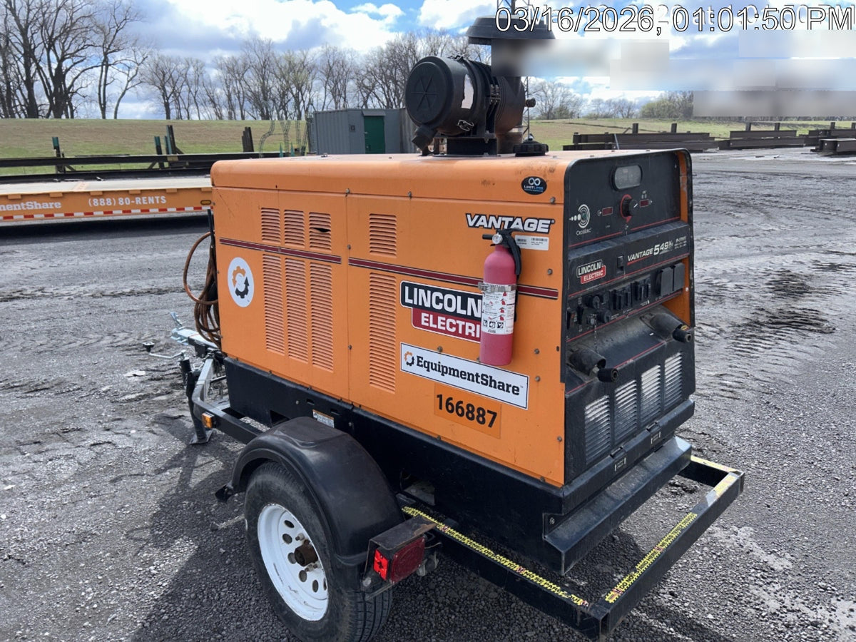 2021 Lincoln Electric Vantage 549X Ready Pak 3, ORANGE (includes trailer, cable rack, fender light kit)