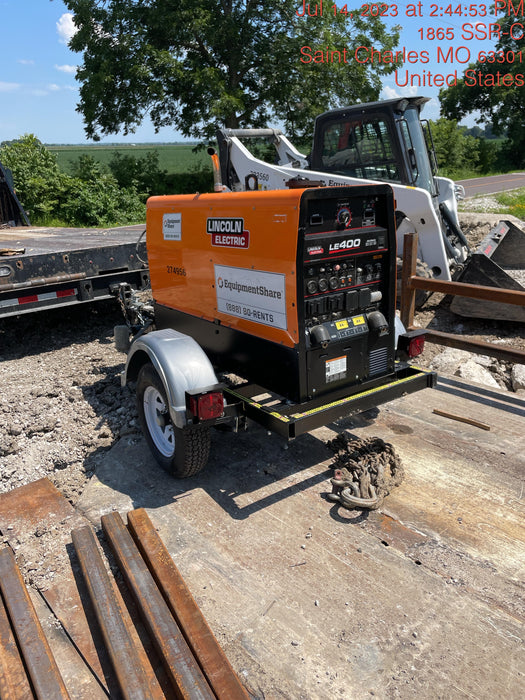 2022 Lincoln Electric LE400 Kubota V1505, Trlr, Cable Rack, Light Kit, ES Decals, T3