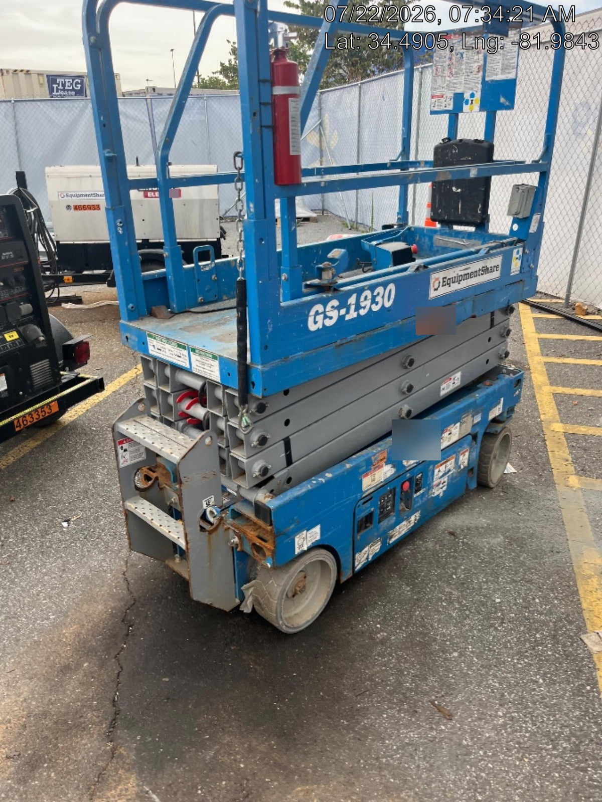 2020 Genie GS-1930 Fixed rails with chain entry gate - Pre A92.20