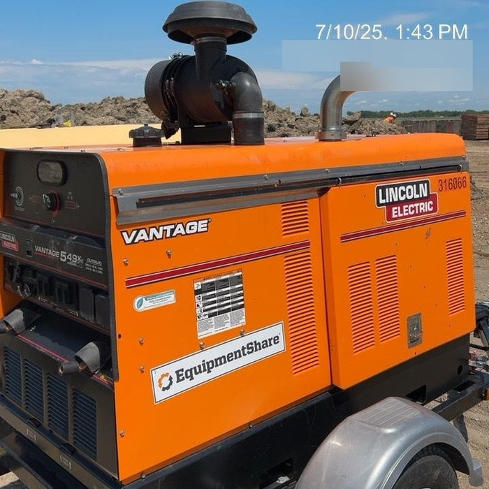 2023 Lincoln Electric Vantage 549X Crosslink Technology, Trailer Mounted, ES Decals, T3