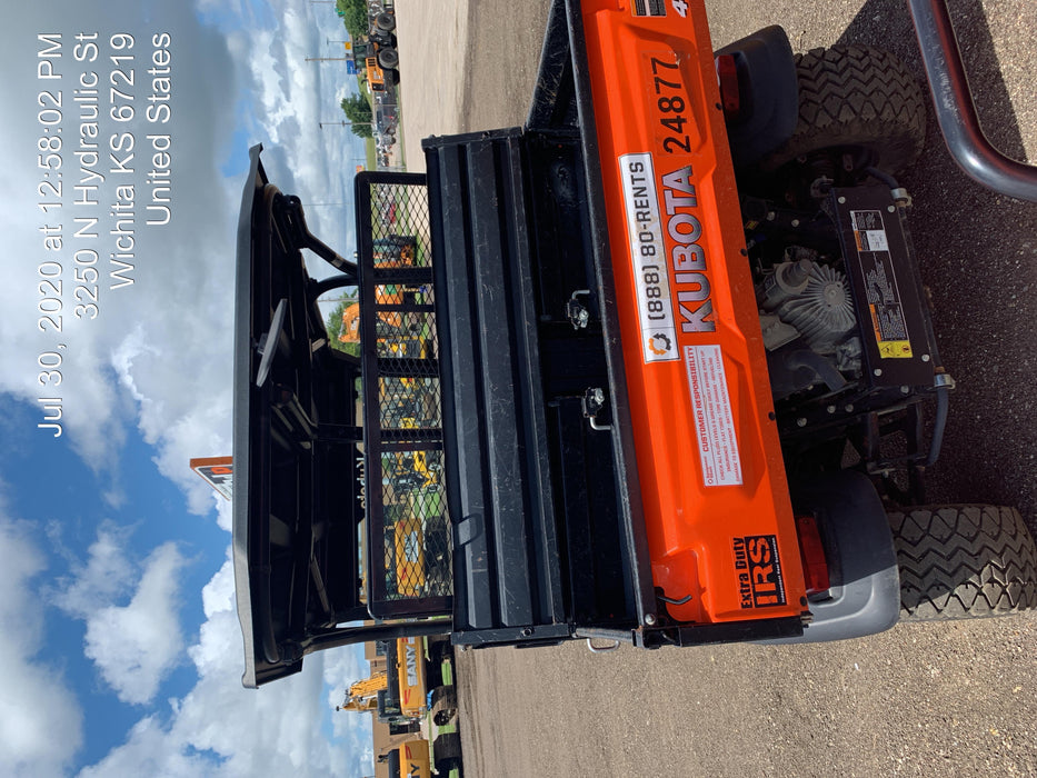 Kubota RTV-X1140W-H Kubota RTVX1140WH 4wd Utility Cart, LED Strobe, Windshield Tempered Glass, Pastic Canopy, Wire Harness Kit, Backup Alarm