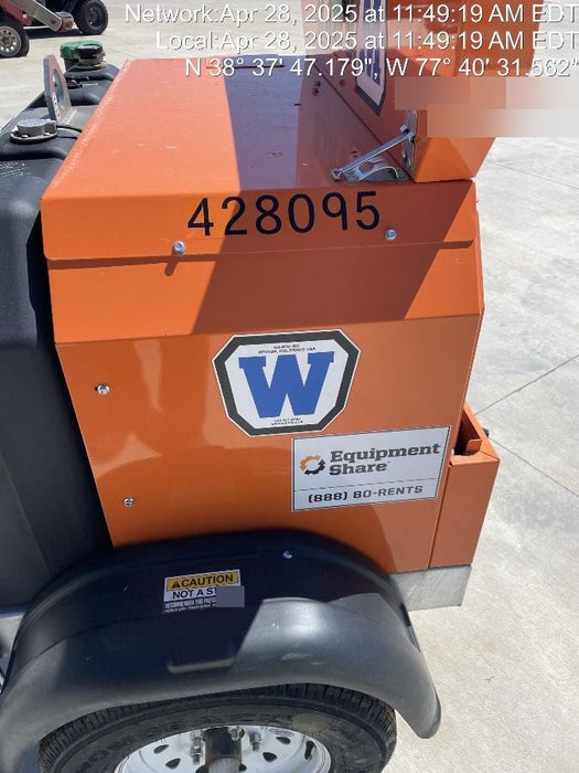 2024 Wanco WLTT-4MM4K Diesel, Deep Sea Controller, Shore Power Plug, Auto Start, (4) 350W LED Floodlights, 4kW Generator, 60 Gal Fuel Tank, 2" Ball, T3