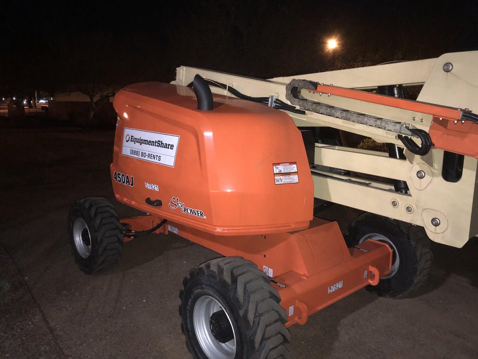 2019 JLG 450AJ Deutz Diesel Engine, Hi Flotation Tires, Welder-Ready Package, Rotating Beacon