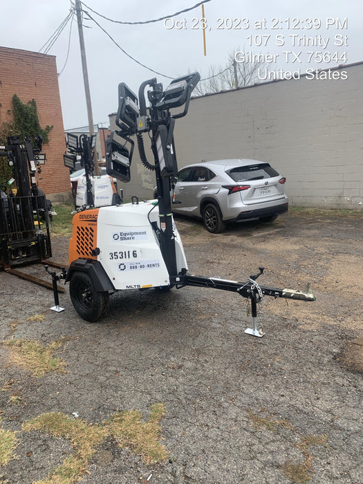 2023 Generac MLT2 Diesel, Flex Switch 120V Input, Powerzone Controller, (4) 320W LED Lights, 4kW Generator, 39.9 Gal Fuel Tank, 2" Ball, T3