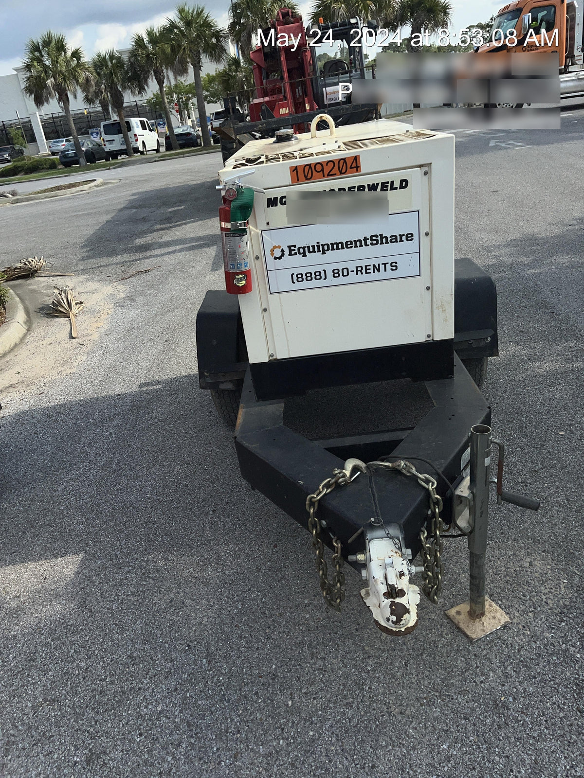 2020 Multiquip DLW400ESA4 400 amp Welder, 14kW, 120/240V, T4F Kubota, Trailer