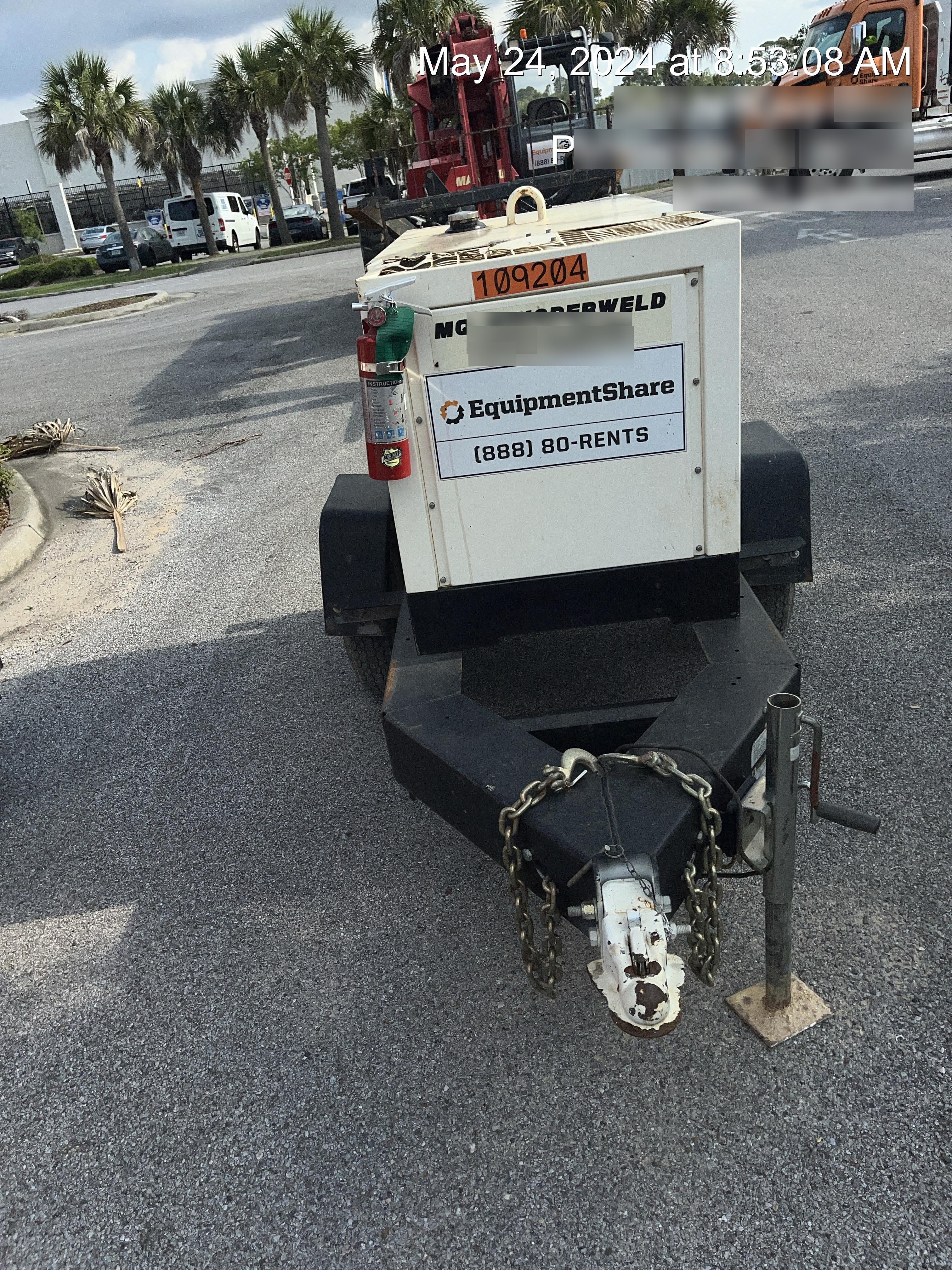 2020 Multiquip DLW400ESA4 400 amp Welder, 14kW, 120/240V, T4F Kubota, Trailer