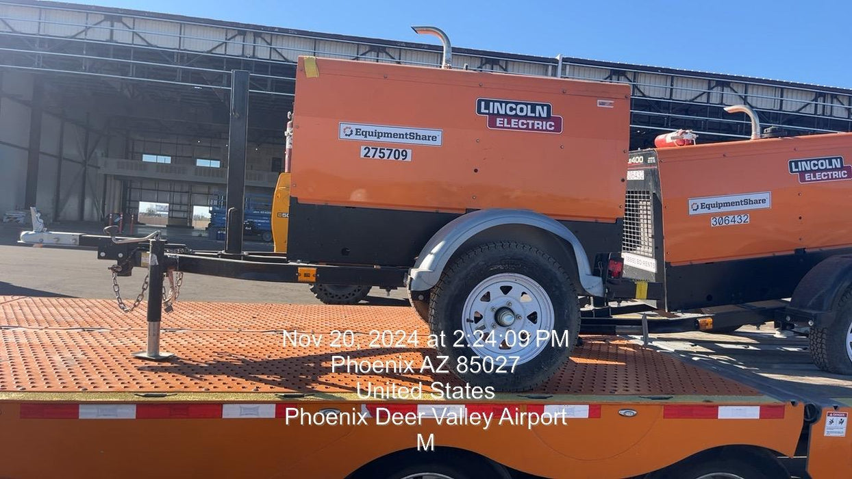 2022 Lincoln Electric LE400 Kubota V1505, Trlr, Cable Rack, Light Kit, ES Decals, T3