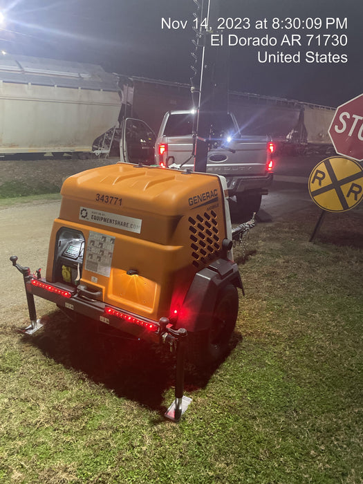 2023 Generac MLT2 Diesel, Flex Switch 120V Input, Powerzone Controller, (4) 320W LED Lights, 4kW Generator, 39.9 Gal Fuel Tank, 2" Ball, T3