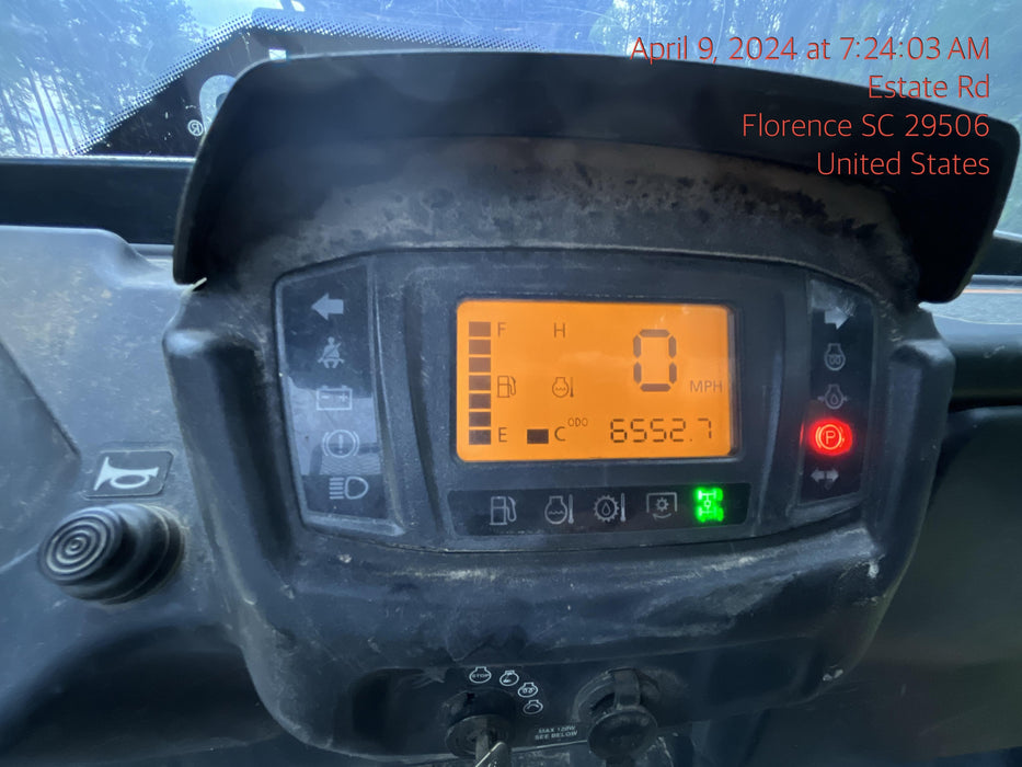 2022 Kubota RTV-X1140W-H Plastic Canopy, Windshield Acrylic Clear, LED Strobe Light, Wire Harness Kit, Back up Alarm