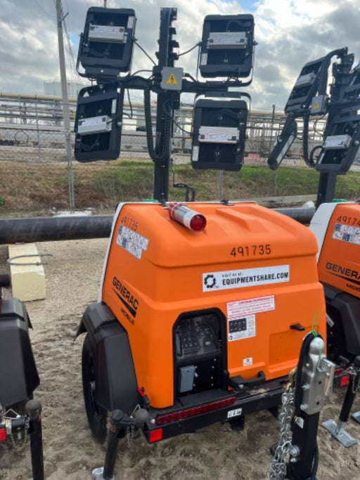 2025 Generac MLTS-4 Diesel, Mitsubishi L2E, 7.1 hp @1800 rpm, Flex Switch 120V Input, Powerzone Controller, (4) 320W LED Lights, 4kW Generator, 39.9 Gal Fuel Tank, 2" Ball, ES Decals