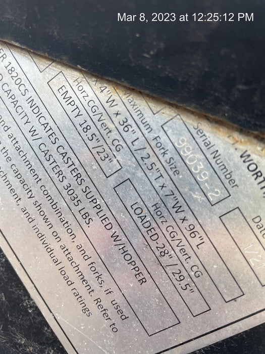 2020 STAR INDUSTRIES M-1820 - Self-Dump Hopper