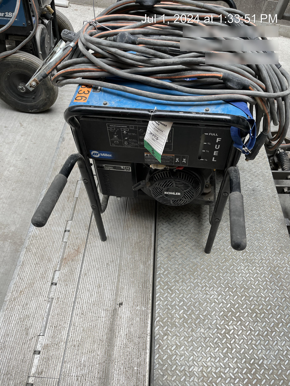 2023 Miller Electric Blue Star 185 Engine Driven Welder, Electric Start, 13 hp, Gas, 6,500 W Peak 907664