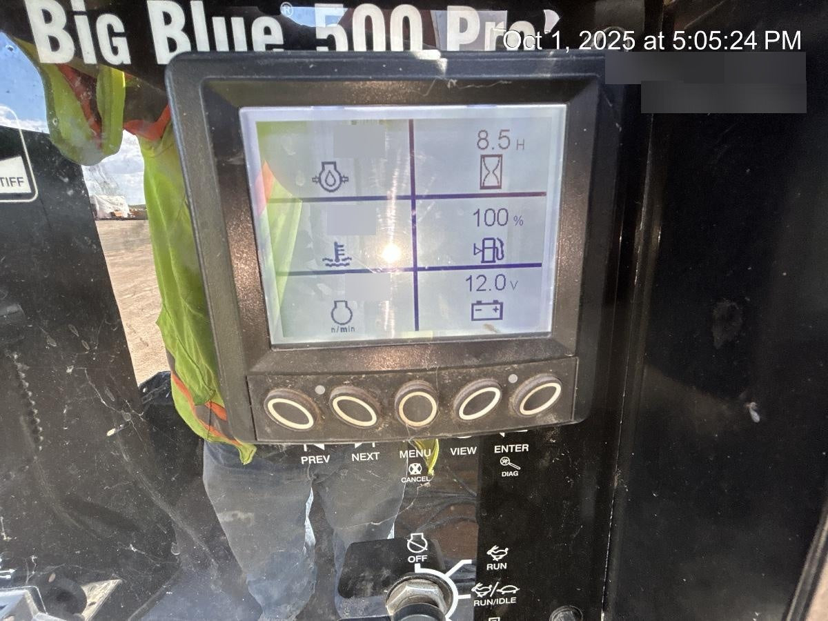 2020 MILLER ELECTRIC BIG BLUE 500